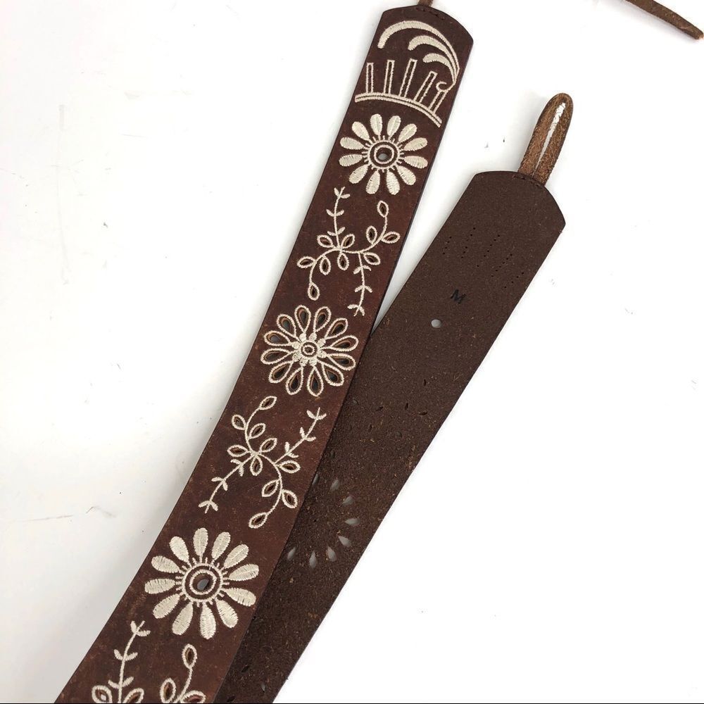 J Crew embroidered leather boho wester tassel belt - Picture 8 of 8